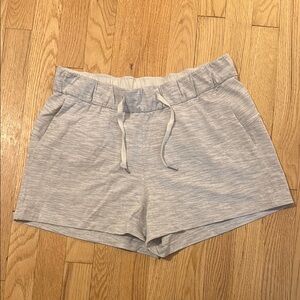 Women's Gray and White On The Fly shorts